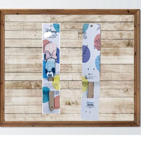 NWT Gorgeous Disney Mickey Minnie Mouse 2Pack Silicone Spatula Set Easter Spring - Picture 6 of 8